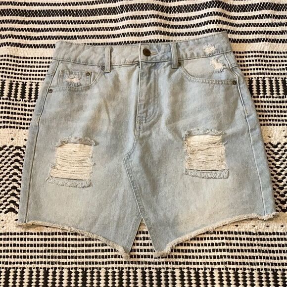 Forever 21 Jean skirt 26 - Picture 2 of 5